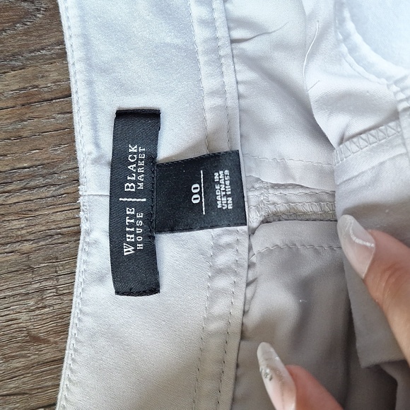 White House Black Market Light Gray Short Size 00 - Picture 5 of 6